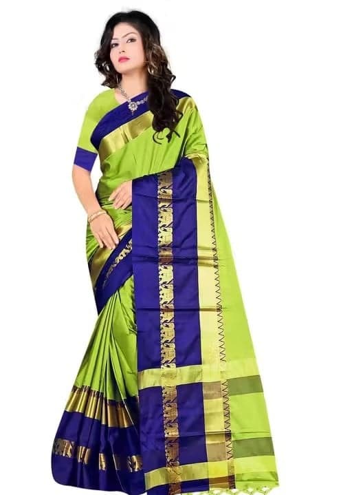 Women Cotton Silk Saree with Blouse Piece Soft Lightweight Traditional Ethnic Saree Elegant Party Wedding Festive Wear Cotton Silk Plain Saree for Women and Girls Women Cotton Silk Saree with Blouse Piece Soft Lightweight Traditional Ethnic Saree Elegant 