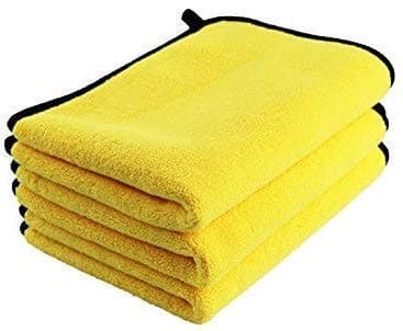 CarFrill Microfiber Car Cleaning Cloth | for Detailing & Polishing 800 GSM Pack of 3, 45x40 cm