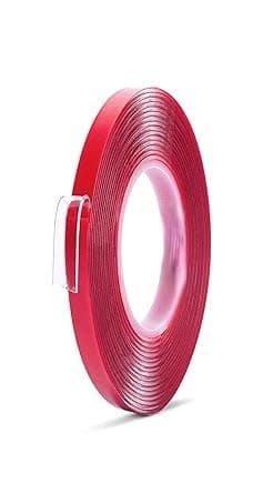 CarFrill Double Sided Tape | Multipurpose Gel Grip Mounting Tape, Washable, Reusable, No Residue, 10mm for Home & Office | Strong Adhesive for Mounting (10m)