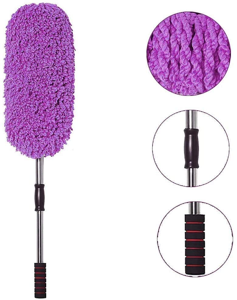 CarFrill Car Duster Cleaning Brush | 3 Pcs Soft Dusting Tool Kit for Car Interior, Home, Kitchen, Keyboard | Best Car Cleaning Brush for Interior Detailing