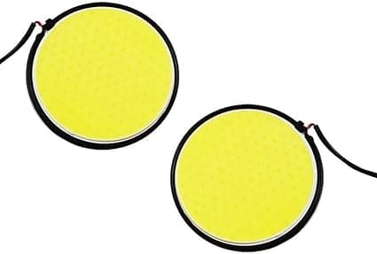 CarFrill Sporty COB Car DRL Fog Lamp Stick on LED Light 2 Piece Set | Universal Waterproof Daytime Running Lights for All Vehicles