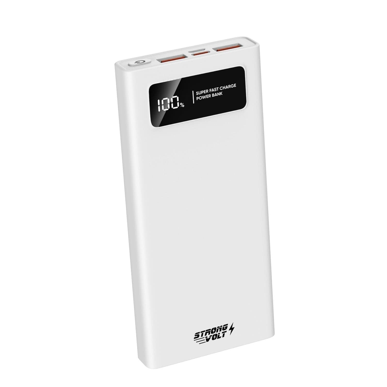 10000mAh Power Bank (White) | 22.5W Fast Charging | Dual USB-C & USB-A Ports | Ultra-Slim Portable Charger for Smartphones & Tablets