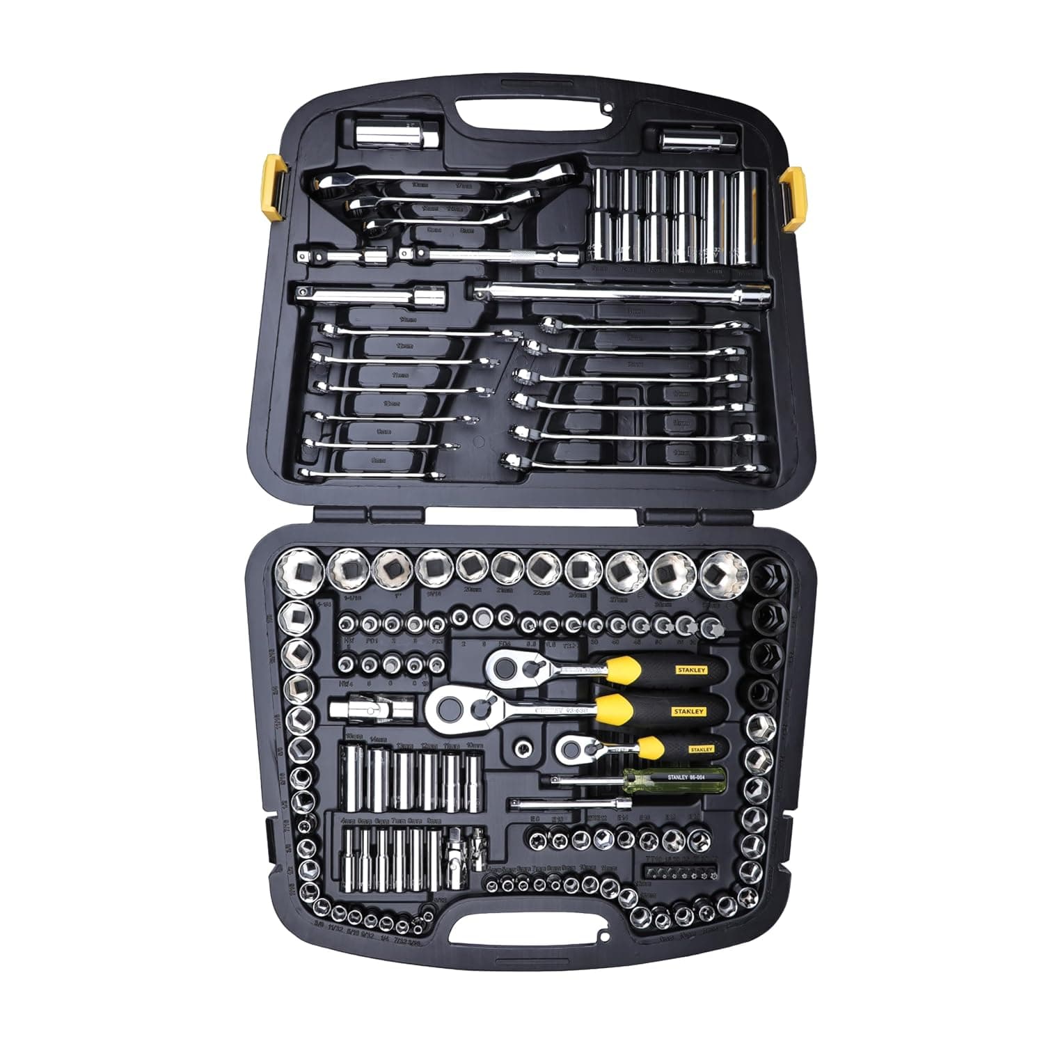 Stanley 150 Pcs Master Tool Set | 94-181 Complete Professional Hand Tool Kit for Mechanics and DIY