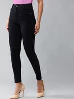SuperFit Super High Waist Jeans for Women | Stretch Denim Slim Fit Plus Size | Blue Wash Comfort