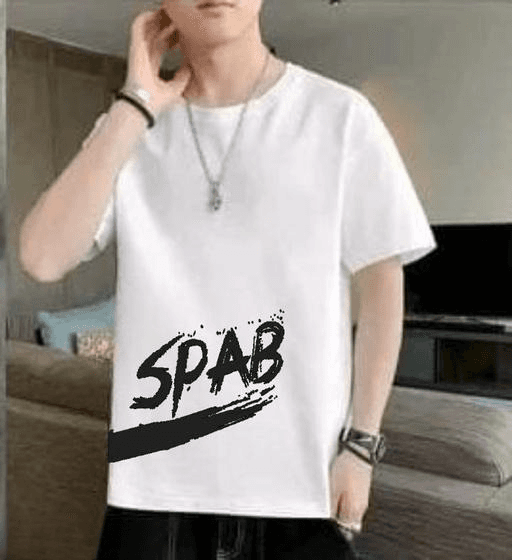 Men's Trendy Summer Wear Oversized Cotton Blend T-Shirt| Size L
