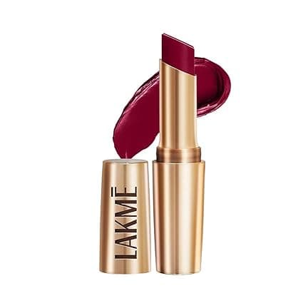 Lakme 9TO5 Primer | Matte Lip Color MP6 Deep Wine Long-Lasting Matte Finish 3.6g | Affordable All-Day Wear Lipstick