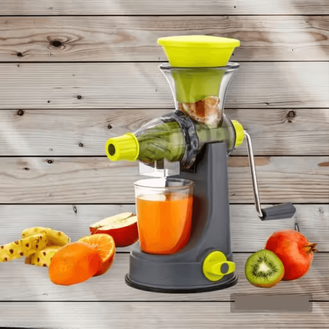 GRECY Hand Fruit & Vegetable Juicer Grinder | Steel Handle Vacuum Lock Manual Mixer Juicer for Home Use