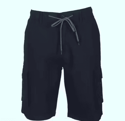 Men's Linen Lycra Cargo Shorts | 5-Pocket, Elastic Waistband| Drawstring, Army Green| Summer Wear
