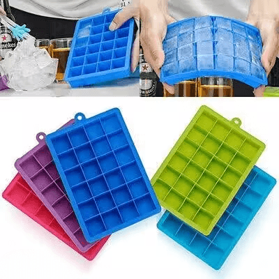 Ice Cube Trays 4 Pack| 24 Cavity Per Ice Tray.