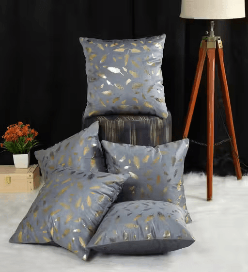 ColorBurst Luxe Cushion Cover| 5-Pack 16x16 Inches Bold Cotton Design