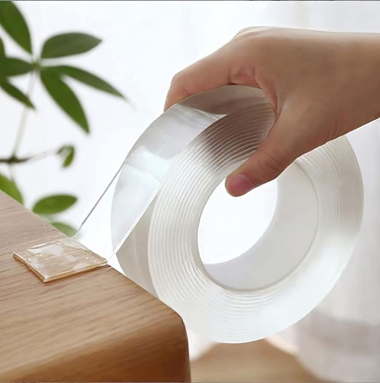 right traders 3 Meter Multipurpose Double Sided Tape Heavy Duty - Adhesive Silicone TapHeat Resistant Multi-Functional Removable WashableReusable Anti-Slip Gel Nano Grip Tape
