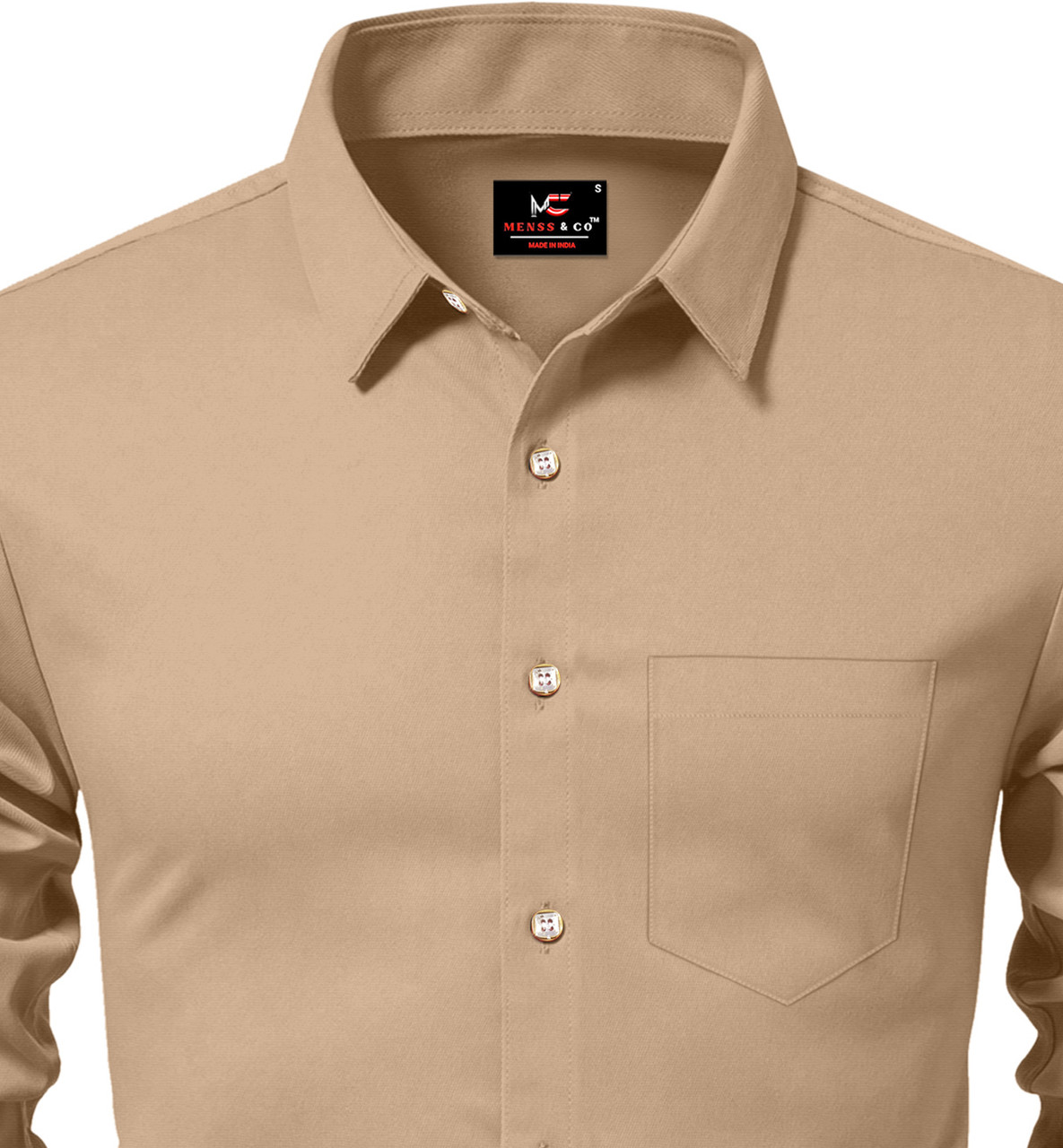 white christmas dresses Classic Collar Shirt in Cream Poplin – Cad & The Dandy New York main image 1